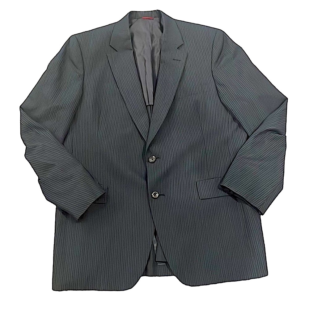 Hart Schaffner & Marx Corporate Collection Navy Pinstripe Suit Coat Size 44L